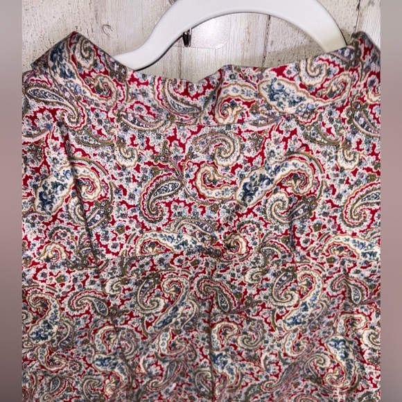 Chaps Women’s  Paisley Print Button-Down Shirt 3X No Iron Cotton Top - Picture 11 of 15